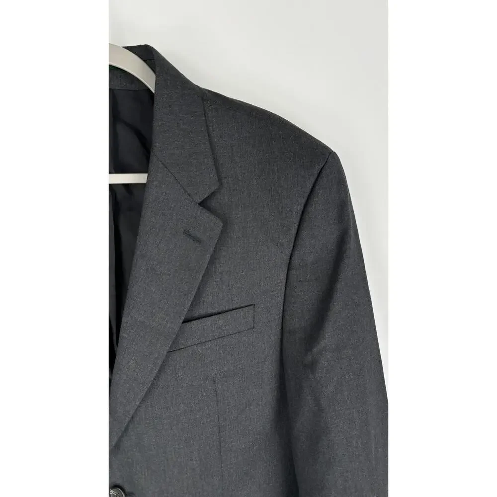 Lauren Ralph Lauren Wool Blazer Sports Coat Mens Size 40R Grey Two Button